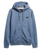 Essential Mid Blue Zip Hoodie By SuperDry